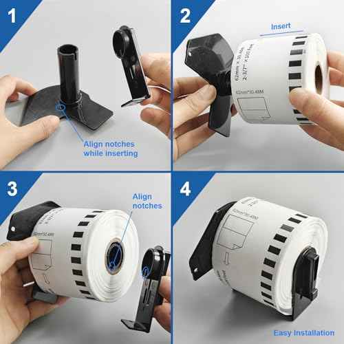 DK-2205 Continuous Labels 12 Rolls Replacement for Brother DK-2205 (2.4 in x 100 ft) Compatible with Brother ql Label Printer QL-800 QL-820NWB QL-810W 1110NWB