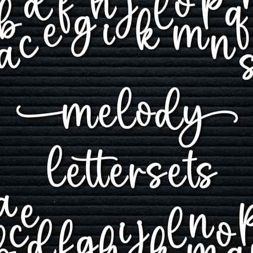 Cursive Letter Set for Felt Letterboards, 150+ Lowercase Script Letters, Pre-cut, Board NOT included