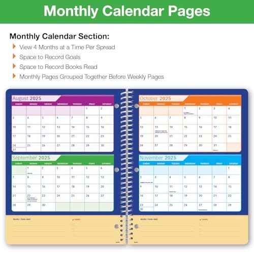 Global Datebooks 2025-2026 Elementary Student Planner 8.5x11 - Dated Weekly & Monthly Academic Planner (Large) with Ruler/Bookmark & Stickers, Ideal for Homework, Matrix Style, Corkboard