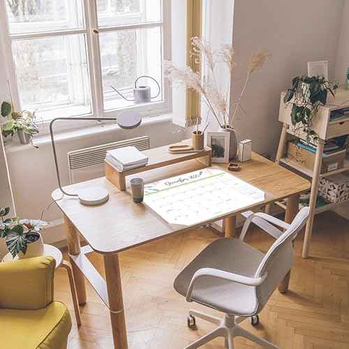 Desk Calendar 2026 with Desk Mat ? 22" x 17" Large Desk Pad Calendar Runs From Sep 2025 to Dec 2026, Floral Design Desktop Calendar with To Do List, Personal Desk Calendar Planner for Home, Office