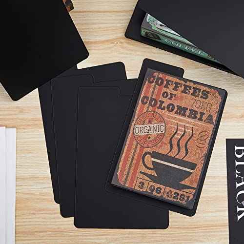 Lewtemi 100 Sheets Comic Book Dividers Tall Boards Dividers Black Comic Box Separators for Short or Long Cartoon Book Storage Boxes Office Supplies, 7 1/4 x 11 1/4 Inches