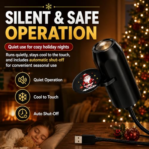 SGRTNN 10 Pcs Holiday Projector Light Indoor Christmas Halloween Home Decorations