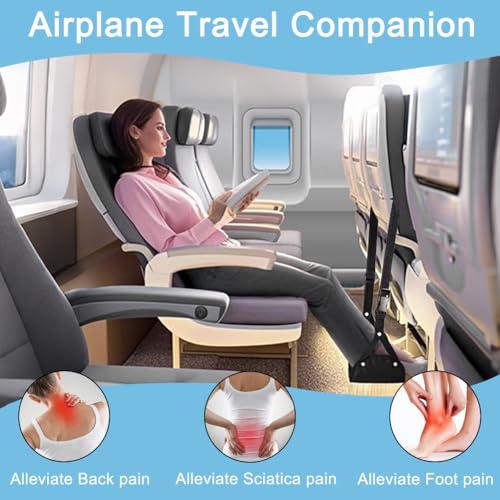 Aksiko 2 Pack Airplane Foot Rest Hammocks Adjustable Memory Foam 6 x 5 x 8 in
