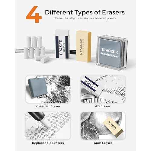 45PCS Black & Silver Metal Mechanical Pencil Set in Leather Case, 0.5, 0.7, 0.9, 2.0mm Drafting Pencils with 28 Tubes(6B 4B 2B HB 2H 4H & Colors)Lead Refills for Art Drawing, Sketching,Writing