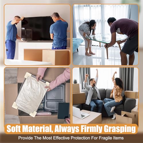 Frienda 12 Pcs Thickened Rubber Picture Frame Corner Protectors for
