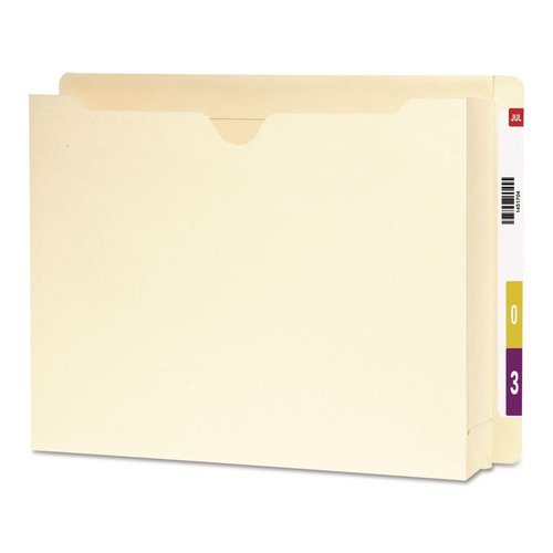 Smead End Tab Expanding File Jacket, Reinforced Straight-Cut Tab, 2" Expansion, Letter Size, Manila, Paper, 25 per Box (76910)