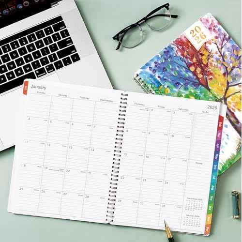 2026 Planner - Planner 2026 Weekly and Monthly, January 2026 - December 2026, 9" x 11", with Colorful Coated Tabs, Reference Calendar