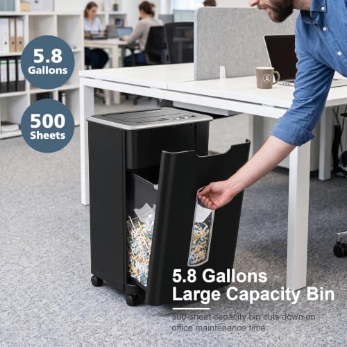 Wingwise 60-Sheet Auto Feed Cross-Cut Paper Shredder for Home Office Security