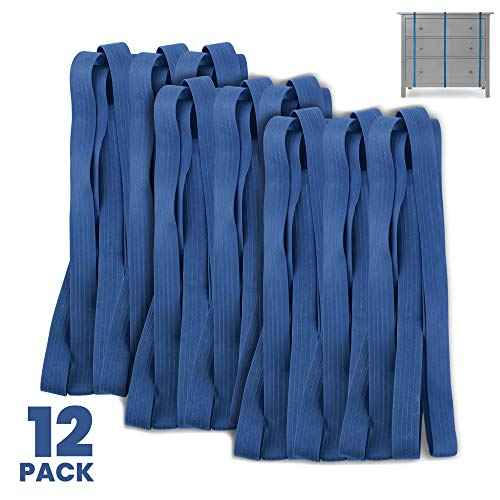 12 Pack of Extra Large Rubber Bands for Moving Blanket & Pad - 36" Length Furniture Mover Bands (72 Inch Circumference) by Kitchentoolz