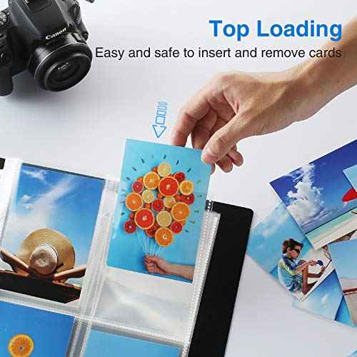 Sooez 30 Pack Heavy Duty Photo Sleeves for 3 Ring Binder (240 Pictures), 3.5x5 Plastic Album Refill Pages, Clear Archival Sleeves, Seed Binder Pages 8.5x11