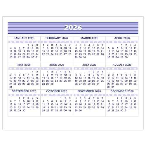 AT-A-GLANCE 2026 Desk Calendar Refill, Weekly, 6" x 7", Flip-A-Week (SW705X5026)