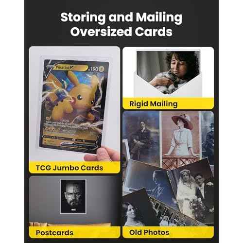6x9 Toploader - Rigid Clear PVC Sleeves for Protecting & Mailing Jumbo Cards, Photos, and Sheets (25-Pack)