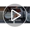 FoldWise Black 2-in-1 Bed & Lap Desk with Adjustable Height & Angle