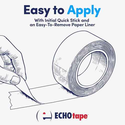 ECHOtape FS-J7754 | All Weather ASJ Poly Insulation Facing Tape | Insulation Seaming, Sealing, Repair Tape | High Performance Adhesive | |White ASJ Poly Tape | Contractors Tape | 2.83 in x 50 yds