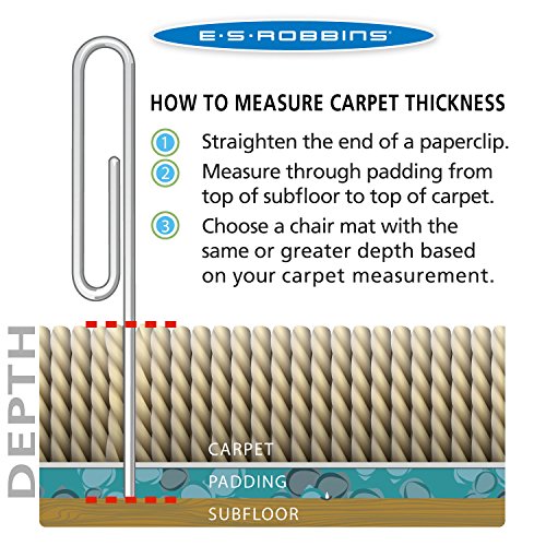 ES Robbins 120433 Carpet Chair Mat 60"x48"