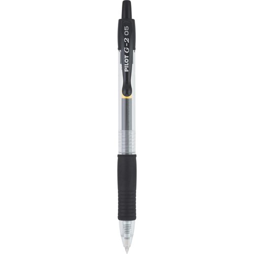 Pilot, G2 Premium Gel Roller Pens, Extra Fine Point 0.5 mm, Pack of 12, Black