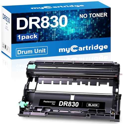 myCartridge Compatible DR830 Drum Unit Replacement for Brother DR830 DR-830 Drum forHL-L2460DW DCP-L2640DW HL-L2405W MFC-L2820DW HL-L2400D HL-L2480DW MFC-L2820DWXL Printer( Black 1 Pack,No Toner)