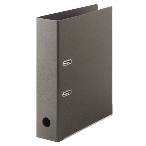 Muji R-Paper File Arch Type, 2 Hole, A4, Dark Grey