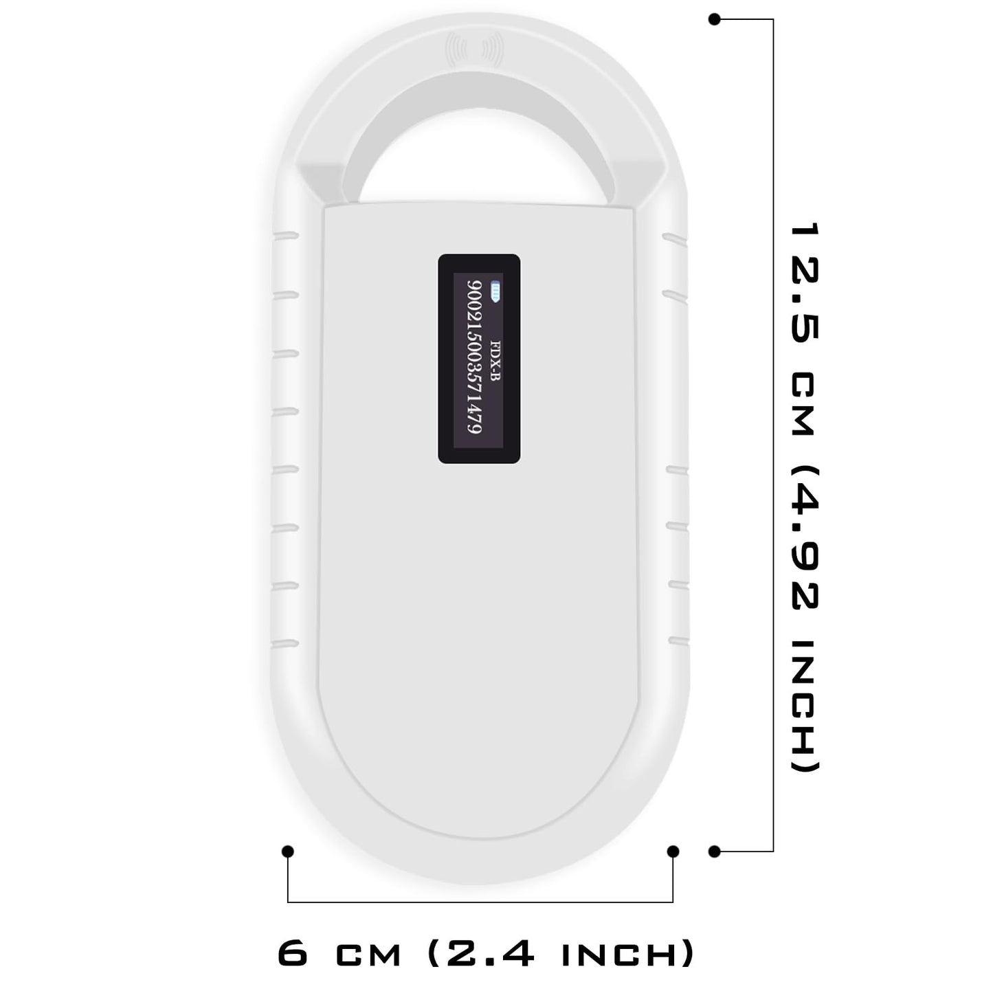 Smoostart Microchip Scanner, 1000 Records Increased Huge Data Storage Upload to PC, Scanning Distance and Speed Increase, Only Compatible with FDX-B/EMID (15/10) Digits Microchips