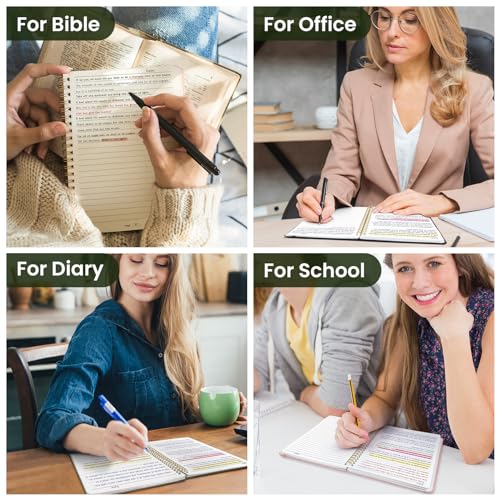A-Green Taja Lined Spiral Notebook 5.7x7.9 Inch A-Lined College Ruled