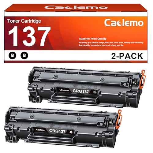 137 Black Toner Cartridge for Canon 137 CRG137 Compatible for Canon d570 Toner Cartridge ImageCLASS mf236n mf232w mf216n mf244dw MF227dw mf240 MF247dw Printers, 2 Black 137 Toner Cartridge