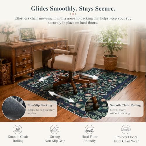 iCasso Office Chair Mat for Hardwood Floor 36" x 48" Convex Black (Black / 36x48)