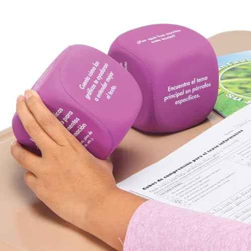 Really Good Stuff Cubos de comprensi?n (Common Core Comprehension Cubes) ? Set of 4 Interactive Foam Dice ? Students Roll, Respond, and Record Answers to Standards-Based, Text-Dependent Questions