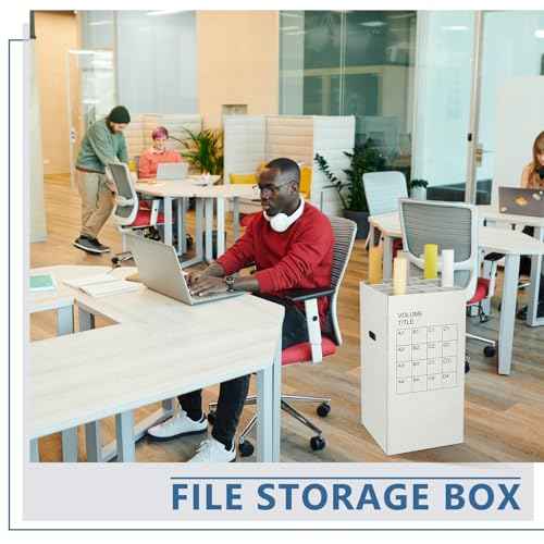 PerKoop 1 Pack Blueprint Holder Storage Organizer for Storing Poster Anchor Charts 16 Slots 25 x 14.2 x 14.2 Inch Blueprint Roll File Holder for Architectural Map School Office Home Items