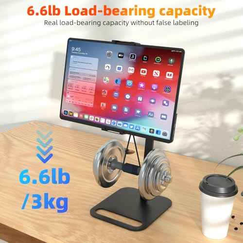 Adjustable Portable Monitor Stand Holder for 6-18.5 Inch Screen,Upgrade Version Desktop Expandable Display Base, Universal Aluminum Portable Monitor Holder 12.9inch Tablet Stand