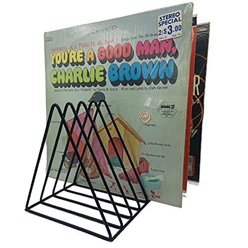Vinyl Record Storage Holder Stand - Premium Wire Rack for Lp Album records (2pack)