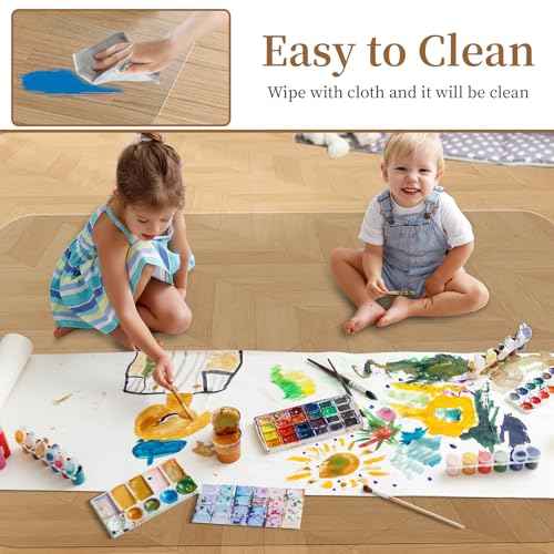 Office Chair Mat for Hardwood Floor, 48" X 60" Desk Chair Mat for Hard Floors, PVC Clear Floor Protector for Home and Office Floor Mat - Can't be Used on Carpet