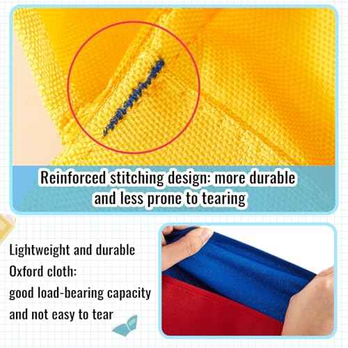 Chair Pockets for Classroom Chairback Pocket Chart 14 x 18 Inch Desk Organizer Pocket Chair Bag for Seat School Classroom(Novel,Colorful,36 Pcs)