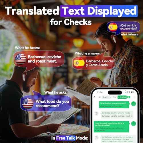 B11 Instant Translator Earbuds - 138 Language Voice Translation Device Two Way, Translating Earbuds Real Time, Aud?fonos Traductor de Voz Instant?neos de Idiomas Espa?ol Ingles (White)