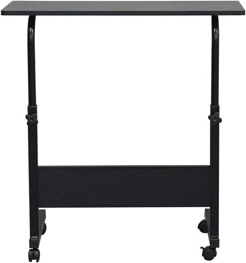 Skiennix Adjustable Height Mobile Computer Desk - Portable Rolling Laptop Stand Cart | Compact Design
