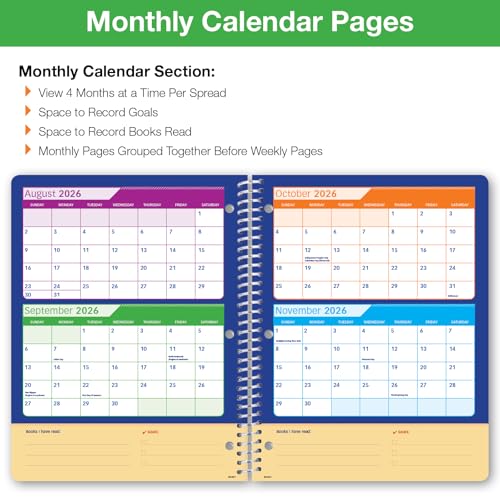 Global Datebooks 2026-2027 Elementary Student Planner 8.5x11 Earth Edition with Ruler & Stickers