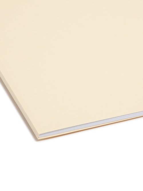 Smead 100% Recycled Fastener File Folder, 2 Fasteners, Reinforced 1/3-Cut Tab, Letter Size, Manila, 50 per Box (14547)