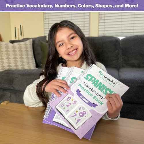 Spanish Starter Kit - Reusable Bilingual Copybooks for Kids - Large Espa?ol Writing Practice Books - Magic Ink, Groove Handwriting Workbooks
