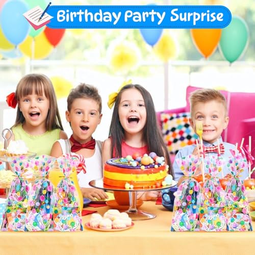 Stationery Party Packs, 24 Pack Birthday Goodie Bags for Kids with Pencils Rulers Erasers Perfect Classroom Rewards Student Gifts School Class Goodie Bag Return Gifts