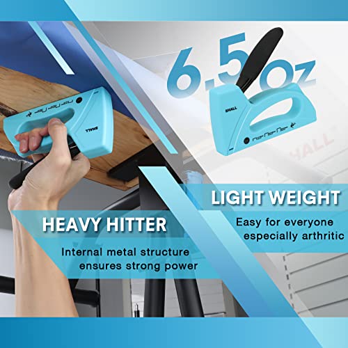 Blue Light Duty Staple Gun for Wood & Upholstery with 1600 Staples - Crafts & DIY