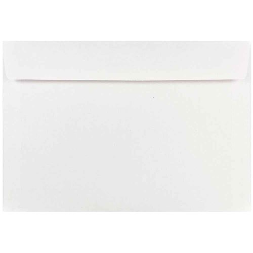 JAM PAPER 7 x 10 Booklet Commercial Envelopes - White - Bulk 250/Box