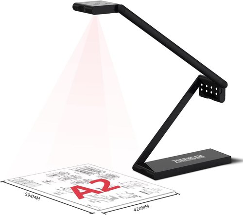 Regine Switzerland 13 MP USB Document Camera - 4K UHD A2 Capture with Dual LED Light & Auto Focus