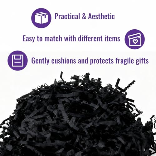 Smilco 10oz Crinkle Paper Filler - Ideal for Basket & Gift Box