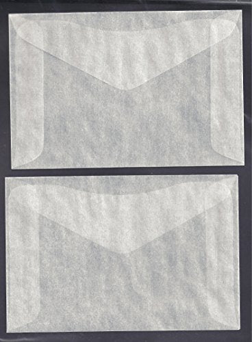 Glassine Envelopes #4 - Acid-Free Archival 3.25 x 4.88 Inches for Philatelic Supplies
