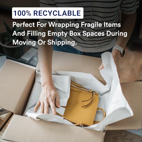 BOX USA Packing Paper Sheets 20 x 15 (2400 Sheets, 50 lb) - Newsprint