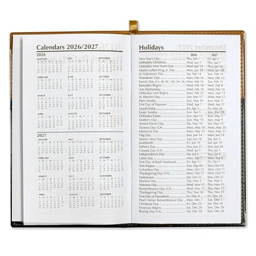 BookFactory 2026 Weekly Pocket Calendar 2026 Weekly Calendar 2026 Planner Agenda Organizer with Notepad (CAL-2026-POCKET(Organizer))