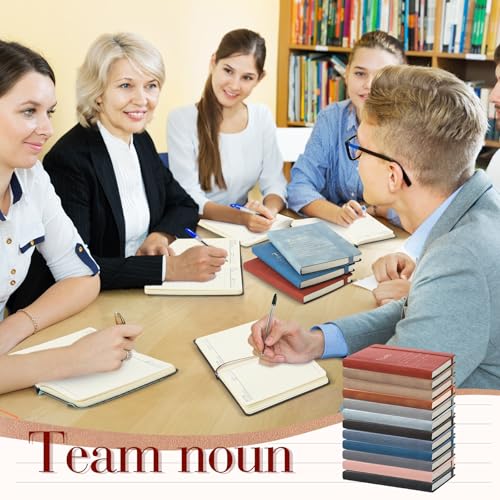 Team Appreciation Gifts Bulk Leather Inspirational Notebooks A6 Employee Journal Team Notepads Inspirational Gifts for Group Coworkers Staff Worker Nurse(Color Whisperer,24 Pack)