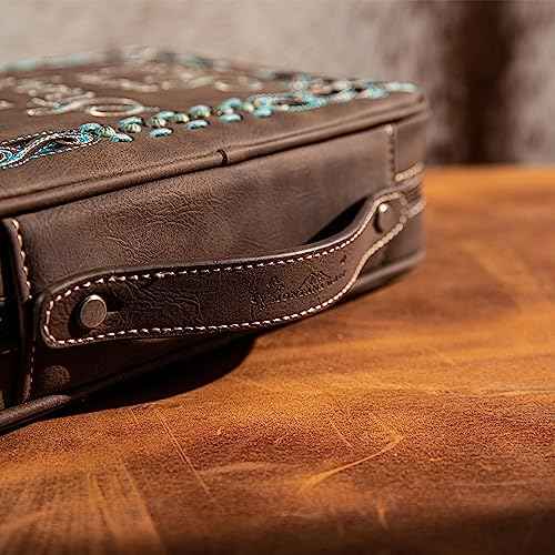 Montana West Western Style Embroidered Bible Covers for Women Men Book Carrying Case Church Bag Outdoor Bible Protective