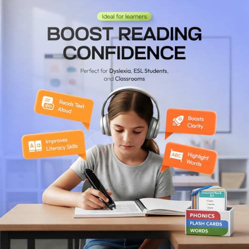 Scanmarker Max Reading Pen & Phonics Cards Bundle for Classroom Support