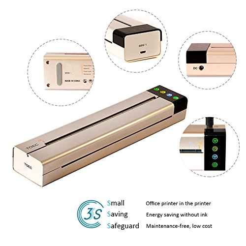ZJchao Stencil Machine, Portable Office Mini Thermal Copier Printer with Phone & Computer Connectivity, Travel and Print Transfer Friendly Design