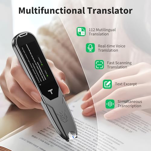 ACODO Silver Gray Translator Pen for Dyslexia & Language Learning - Text to Speech Scanner